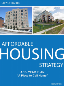 Barrie affordable housing strategy